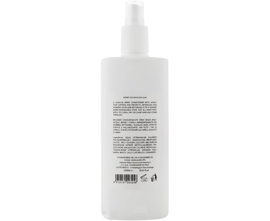 Кондиционер-спрей для волос мед Cosmofarma S.R.L Honey, 250 ml, изображение 2