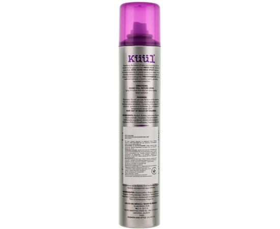 Лак для волос сильной фиксации Kuul Ultra Hold Spray, 400 ml, изображение 2