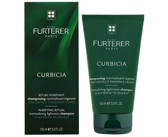 Легкий шампунь регулирующий Курбисия Rene Furterer Curbicia Lightness Regulating Shampoo, 100 ml, изображение 3