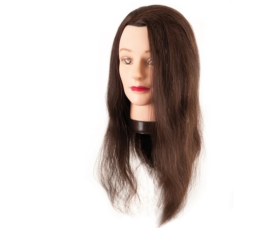 Манекен-голова с натуральными волосами 45-50 см Eurostil.