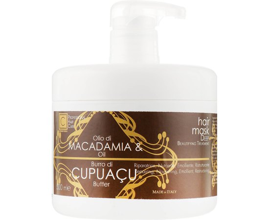 Маска для волос с маслом купуасу и макадамии Cosmofarma S.R.L JoniLine Classic, 500 ml