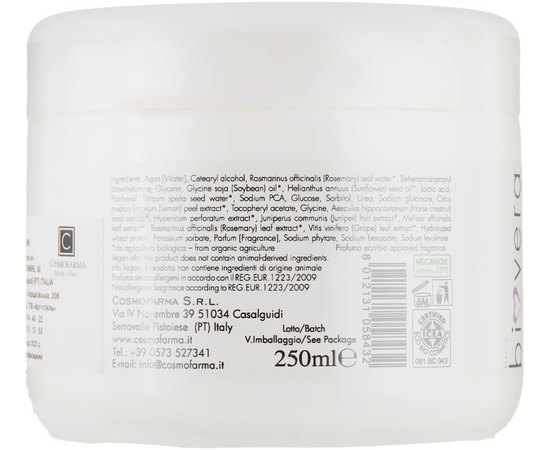 Маска-кондиционер для волос Cosmofarma S.R.L Bio Vera, 250 ml, изображение 2