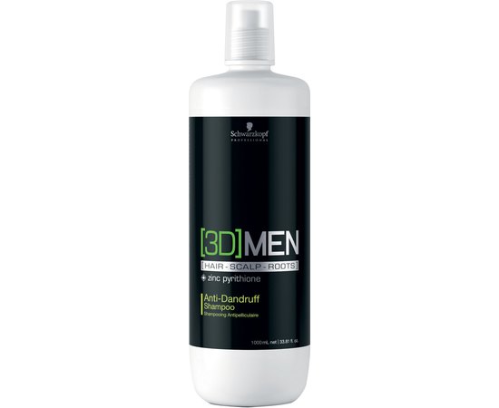Шампунь против перхоти Schwarzkopf Professional 3D Men Anti-Dandruff Shampoo, изображение 2