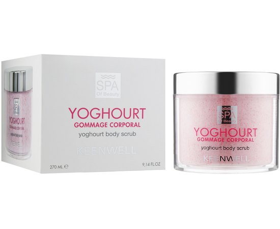 Скраб для тела Клубничный йогурт Keenwell Spa of Beautty Yoghourt Body Scrub Strawberry, 270 ml, изображение 2