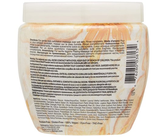 Скраб для тела Кристал-Цитрус Hempz Fresh Fusions Citrine Crystal and Quartz Herbal Body Buff, 200 g, изображение 2