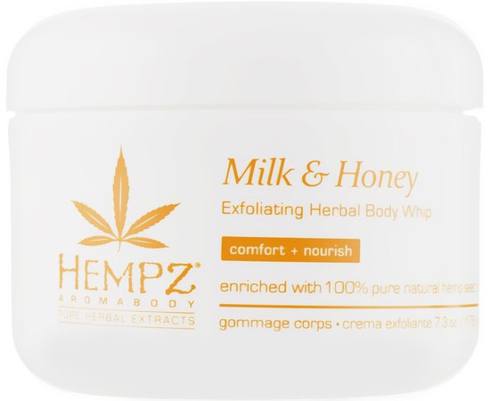 Скраб для тіла Молоко та мед Hempz Milk and Honey Exfoliating Herbal Body Whip, 215 g, фото 