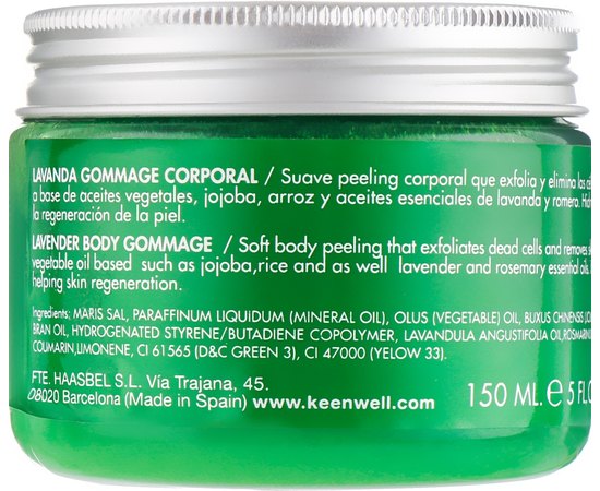 Скраб для тела с лавандой Keenwell Lavanda Gommage Corporal, 150 ml, изображение 2