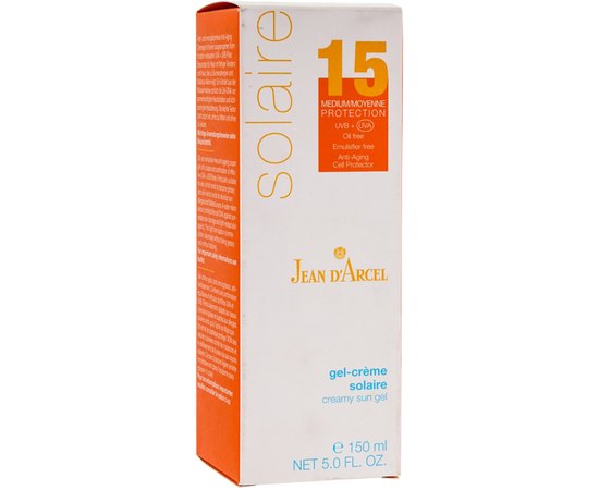 Солнцезащитный гель-крем Jean d'Arcel LSF 15 Gel-Creme Solaire, 150 ml, изображение 2