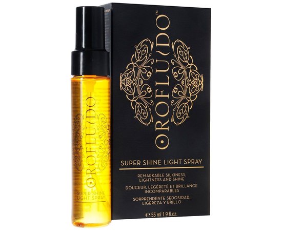 Спрей для блеска волос Orofluido Super Shine Light Spray, 55 ml, изображение 2