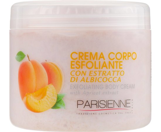 Parisienne Italia Body Cream & Scrub Exfoliating Body Cream Абрикосовий скраб для тіла, 500 мл, фото 