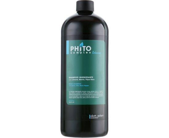 Детокс-шампунь для волос Dott. Solari Phitocomplex Detox Shampoo, изображение 2