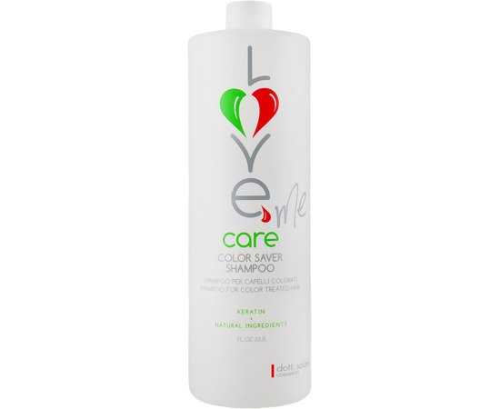 Dott. Solari Love Me Care Color Saver Shampoo Шампунь для збереження кольору волосся, 1000 мол, фото 
