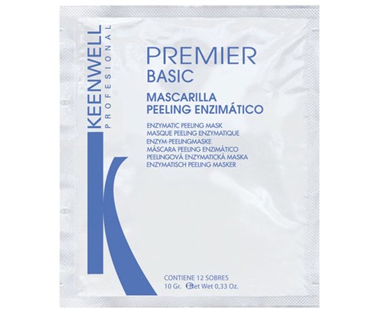 Keenwell Premier Basic Enzymatic Peeling Mask Ензимна пілінг-маска, 12 шт х 10 г, фото 