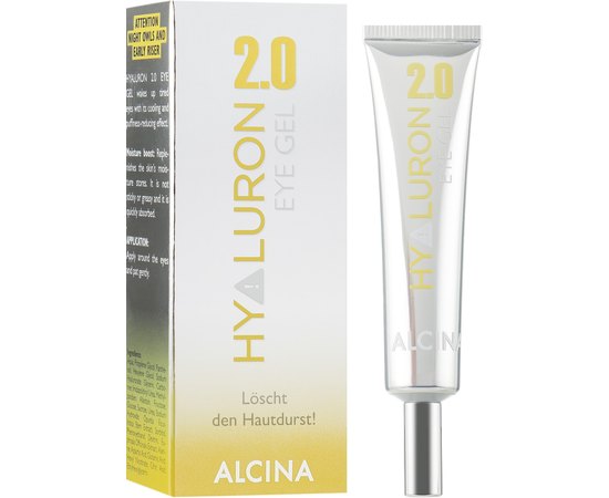 Гель увлажняющий для кожи вокруг глаз Alcina Hyaluron 2.0 Augen-Gel, 15 ml, изображение 2