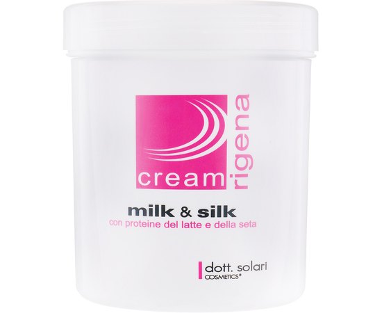 Dott. Solari Rigena Professional Milk & Silk Cream Крем з протеїнами молока і шовку, 1000 мол, фото 