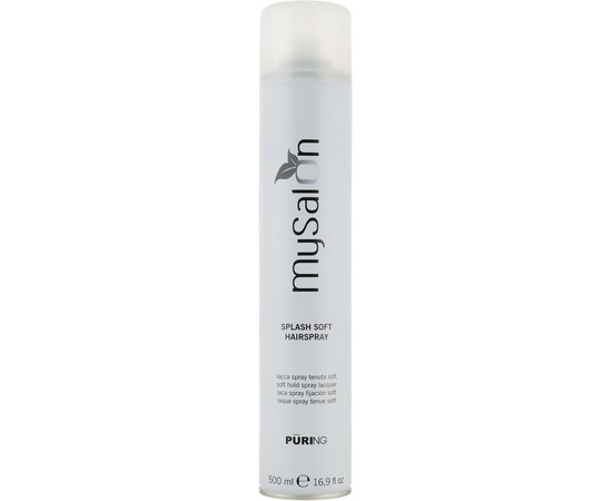 Лак легкого действия Puring MySalon Splash Soft Hairspray, 500 ml