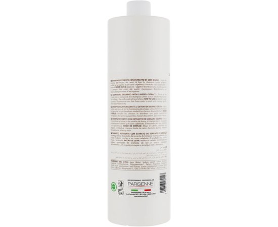 Лечебный шампунь с экстрактом семян льна Parisienne Italia Semi Di Lino Professional Linseed Shampoo, 1000 ml, изображение 2