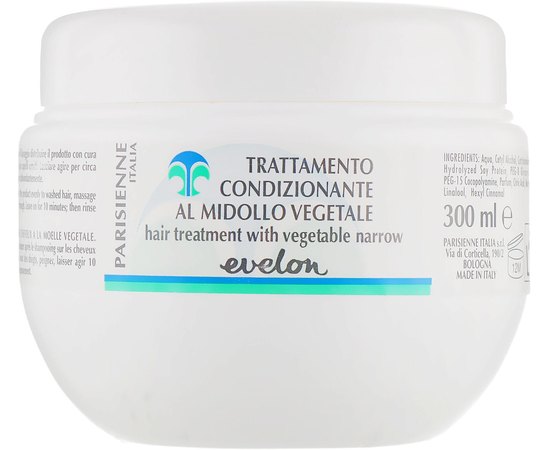 Parisienne Italia Evelon Hair Treatment Маска для волосся з екстрактом кабачка, 300 мл, фото 