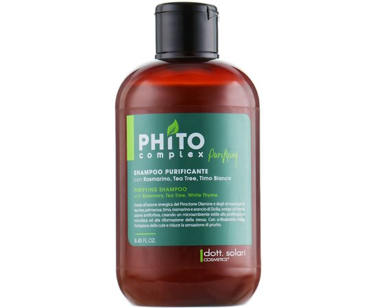 Очищающий шампунь для волос Dott. Solari Phitocomplex Purifying Shampoo