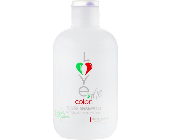 Шампунь для седых и осветленных волос Dott. Solari Love Me Color Silver Shampoo, изображение 2