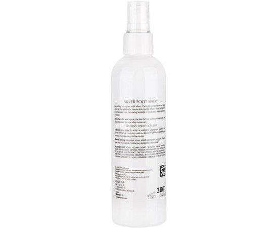 Дезинфицирующий спрей для ног Clarena Podo Line Silver Foot Spray, 250 ml, изображение 2