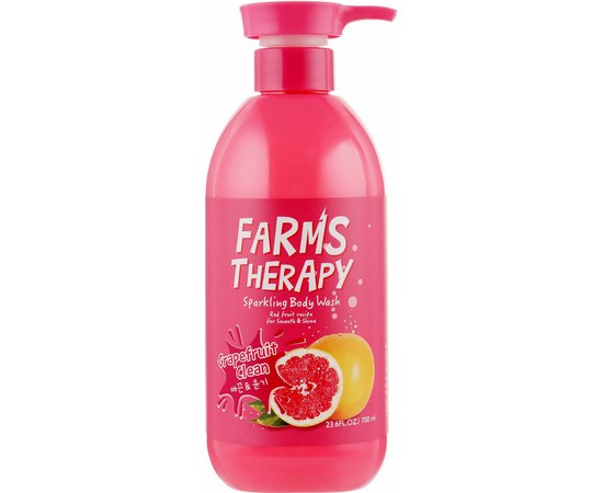 Гель для душа Грейпфрут Farms Therapy Sparkling Body Wash Grapefruit, 700 ml