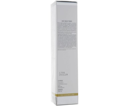 Гелевый тоник с коллоидным золотом и факторами роста Clarena EGF Gold Tonic, 200 ml, изображение 3