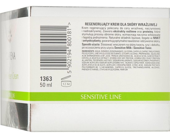 Крем питательный и регенерирующий Clarena Sensitive Line Sensi Regen Cream, 50 ml, изображение 2