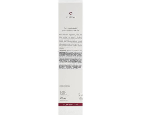 Clarena Body Slim Skin-Strech Protector Крем запобігає утворенню розтяжок, 200 мл, фото _ab__is.image_number.default Clarena Body Slim Skin-Strech Protector Крем запобігає утворенню розтяжок, 200 мл, фото _ab__is.image_number.default