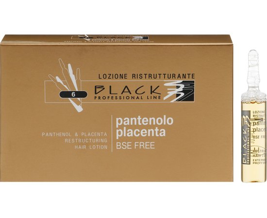 Лосьон для восстановления волос с пантенолом и плацентой Black Professional Line Panthenol & Placenta Restructuring Hair Lotion