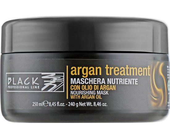 Маска для волос с аргановым маслом кератином и коллагеном Black Professional Line Argan Treatment Mask