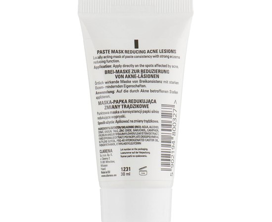 Clarena Acne Reductor Mask Маска проти акне, 30 мл, фото _ab__is.image_number.default