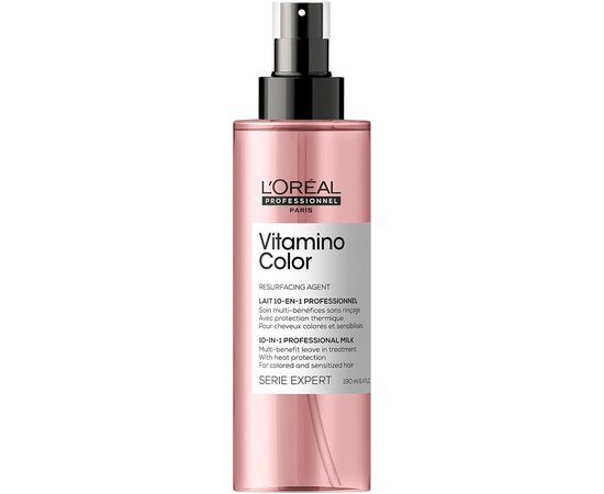 L'Oreal Professionnel Vitamino Color 10 in 1 Багатофункціональний спрей-догляд для фарбованого волосся, 190 мл, фото 
