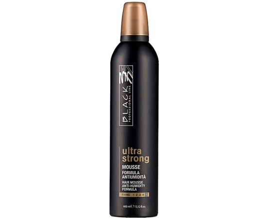 Мусс для волос ультрасильной фиксации Black Professional Line Ultra Strong Anti-Humidity Hair Mousse, 400 ml