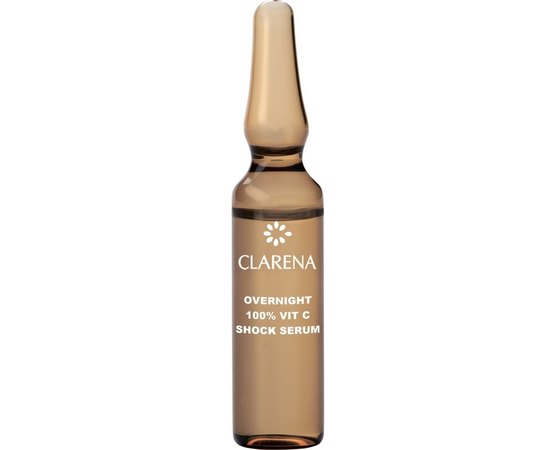 Clarena Pure Vit C Overnight 100% Vit C Shock Serum Нічна сироватка Шокова терапія з 100% вітаміном С, 10 шт х 3 мл, фото _ab__is.image_number.default Clarena Pure Vit C Overnight 100% Vit C Shock Serum Нічна сироватка Шокова терапія з 100% вітаміном С, 10 шт х 3 мл, фото _ab__is.image_number.default