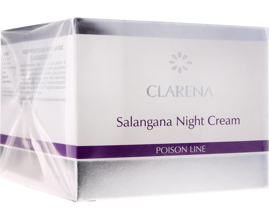 Ночной крем липосомальный антивозрастной со слюной ласточки Clarena Poison Line Salangana Night Cream, 50 ml, изображение 2