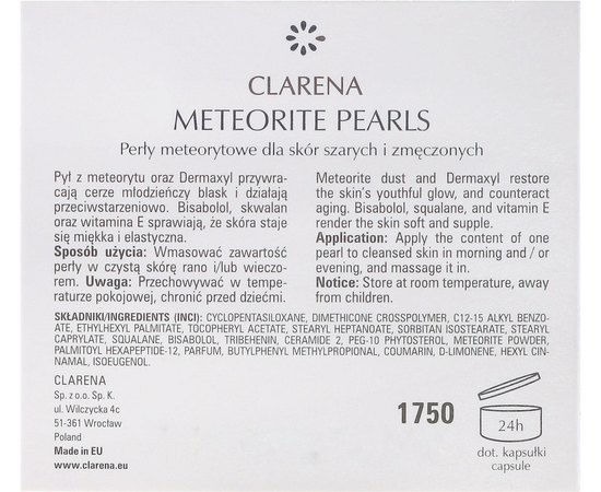 Осветляющие жемчужины с метеоритной пылью Clarena Diamond Meteorite Pearls, 50 ml, изображение 2