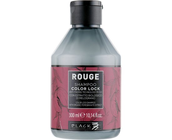Black Professional Line Rouge Color Lock Shampoo Шампунь безсульфатний для фарбованого волосся, фото 