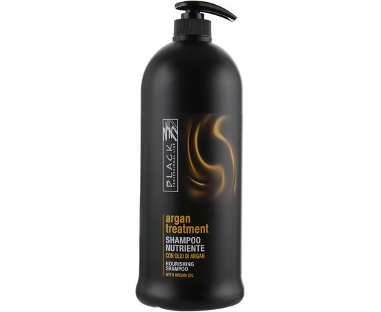 Шампунь с аргановым маслом кератином и коллагеном Black Professional Line Argan Treatment Shampoo, изображение 2