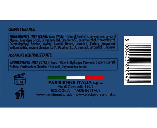 Система для выпрямления вьющихся волос Black Professional Line Straightening Hair Cream Kitml, 2x100 ml, изображение 3