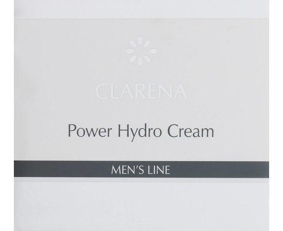 Увлажняющий крем для мужской кожи Clarena Men Power Hydro Cream, 50 ml, изображение 3