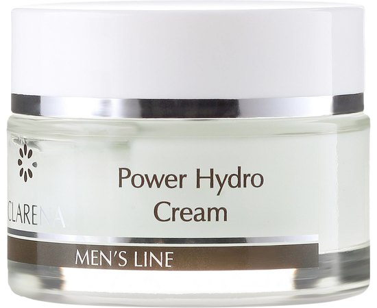 Clarena Men Power Hydro Cream Зволожуючий крем для чоловічої шкіри, 50 мл, фото 