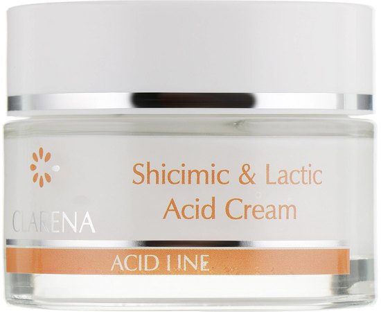 Увлажняющий крем с шикимовой и молочными кислотами Clarena Lactic & Shicimic Acid Cream, 50 ml