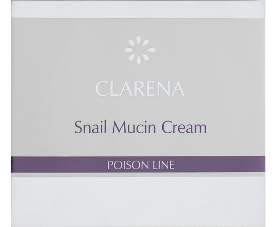 Восстанавливающий крем со слизью улитки Clarena Poison Line Snail Mucin Cream, 50 ml, изображение 3