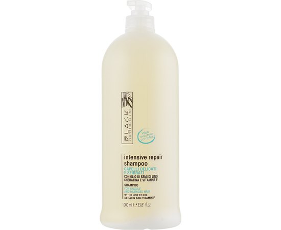 Восстанавливающий шампунь для сухих и ослабленных волос Black Professional Line Revitalising Shampoo, 1000 ml