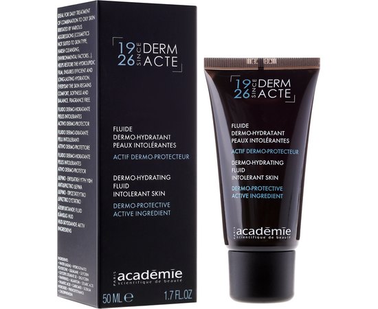 Адаптирующая эмульсия увлажняющая Academie Derm Acte Fluide dermo-hydratante peaux intolerantes, 50 ml, изображение 2