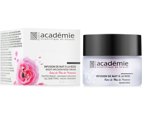 Academie Night Infusion Rose Cream Нічний відновлюючий крем Рожева інфузія, 50 мл, фото _ab__is.image_number.default