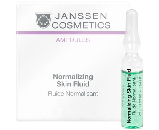 Janssen Cosmeceutical Normalizing Fluid Нормалізуюча сироватка для жирної і комбінованої шкіри, 25 амп x 2 мл, фото 