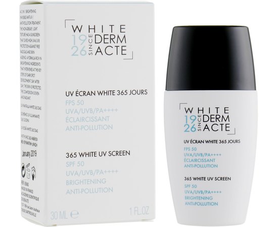Осветляющий крем защитный 365 дней Academie 365 White UV Screen SPF50 UVA/UVB/PA+++++, 30 ml, изображение 2