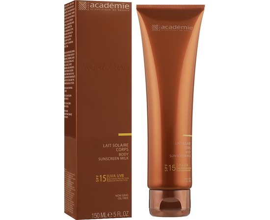 Academie Body Sunscreen Milk Сонцезахисний молочко для тіла SPF15, 150 мл, фото _ab__is.image_number.default